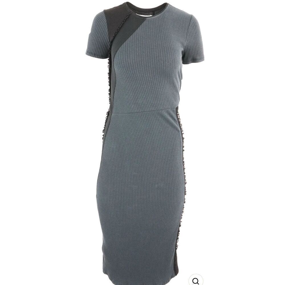 3.1 PHILLIP LIM PATCHWORK DRESS IN MIDNIGHT NWT Size XS